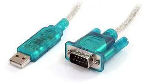 FOR-com 3ft USB to RS232 DB9 Serial Adapter Cable Up to 1 Mbps USB to Serial Converter MM USB to VGA Adapter ICUSB232SM3