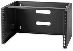 FOR com 6U Wall Mount Network Equipment Rack 14 Inch Deep 19 Patch Panel Bracket for Shallow Server Equipment 44lbs Capacity WALLMOUNT6 Black