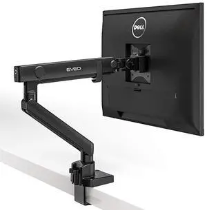 Single Monitor Arm Desk Mount - Adjustable Desk Monitor Mount - Full Swivel Dual Monitor Mount for 17 to 27 Computer Monitor VESA Compatible Screens (2 to 7Kg) (4.4-15.4lbs)