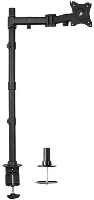 Single Monitor Desk Mount Extra Tall Fully Adjustable Stand for up to 32 inch Screen STANDV001T