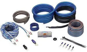RWK4CU 4 AWG Gauge 100 Copper Complete Amp Installation Wire Kit OFC