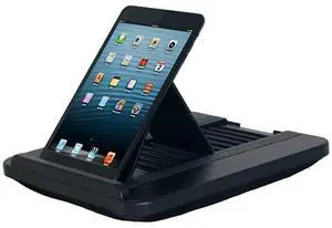 FOR-Prop n Go Slim iPad Pillow with Adjustable Angle Control for iPad Air iPad Mini iPad Pro iPhone Tablets eReaders and More Black