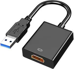 USB to HDMI Adapter USB 3.0 to HDMI 1080P Video Audio Converter Connect PC Laptop to Monitor Support Windows XP 7/8/8.1/10/11 USB to HDMI Adapter USB 3.0 to HDMI 1080P Video Audio Converter Connect PC Laptop to Monitor Support Windows XP 7/8/8.1/10/11