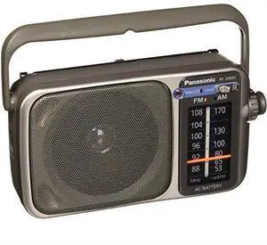 RF2400D AM FM Radio Silver