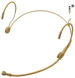 MICJ 069 Earhook Headworn Headset Unidirectional Microphone Compatible with Shure Wireless Bodypack Transmitter Mini XLR TA4F Plug