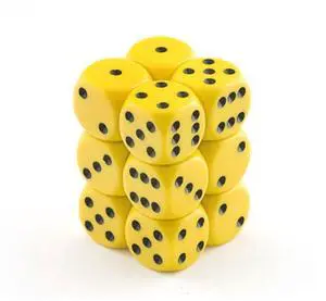 16mm 12d6 Opaque: Yellow/Black 16mm 12d6 Opaque: Yellow/Black