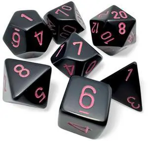 7-Die Set Opaque: Black/Pink 7-Die Set Opaque: Black/Pink
