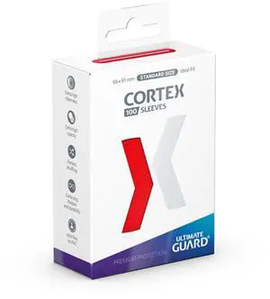 Card Sleeves: Cortex Standard Size- Glossy Red (100 ct.) Card Sleeves: Cortex Standard Size- Glossy Red (100 ct.)