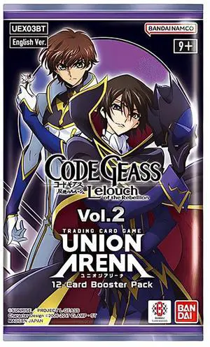 Union Arena TCG: Code Geass Lelouch of Rebellion Vol. 2 Booster Pack Union Arena TCG: Code Geass Lelouch of Rebellion Vol. 2 Booster Pack