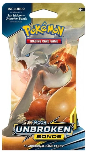 Pokémon TCG: Sun & Moon Unbroken Bonds Sleeved Booster Pack Pokémon TCG: Sun & Moon Unbroken Bonds Sleeved Booster Pack