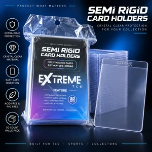 Extreme TCG Semi Rigids Card Holders (50ct) Extreme TCG Semi Rigids Card Holders (50ct)