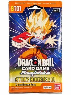 Dragonball Story Booster 01 Sleeved Booster Pack - Story Booster 01 (ST01) Dragonball Story Booster 01 Sleeved Booster Pack - Story Booster 01 (ST01)