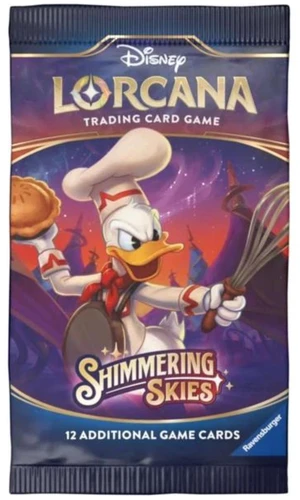 Disney Lorcana: Set 05- Shimmering Skies- Sleeved Booster Pack Disney Lorcana: Set 05- Shimmering Skies- Sleeved Booster Pack