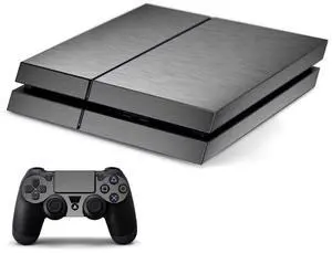 Lidstyles Console Skin Protector Kit Compatible with Playstation 4 MTS 2 Silver