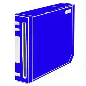 LidStyles Vinyl Protection Skin Kit Decal Sticker Compatible with Wii Console BLUE