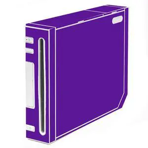 LidStyles Vinyl Protection Skin Kit Decal Sticker Compatible with Wii Console PURPLE