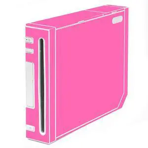 LidStyles Vinyl Protection Skin Kit Decal Sticker Compatible with Wii Console PINK