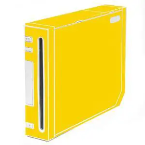 LidStyles Vinyl Protection Skin Kit Decal Sticker Compatible with Wii Console YELLOW