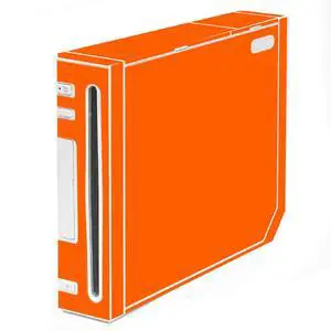 LidStyles Vinyl Protection Skin Kit Decal Sticker Compatible with Wii Console ORANGE