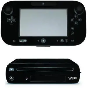 LidStyles Vinyl Protection Skin Kit Decal Sticker Compatible with Wii U Console BLACK