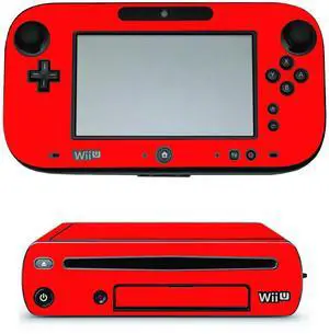 LidStyles Vinyl Protection Skin Kit Decal Sticker Compatible with Wii U Console RED