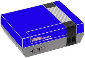 LidStyles Vinyl Protection Skin Kit Decal Sticker Compatible with NES Console BLUE