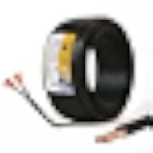 Low Voltage Landscape Lighting Cable 18/2 SPT-1W Bulk Lamp Cord 300-Volt 18-Gauge 100-feet Spool Black UL Listed