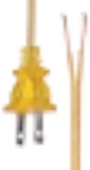 B&P Lamp® Clear Gold Lamp Cord, 16 Foot Long SPT-2 Wire, UL Listed