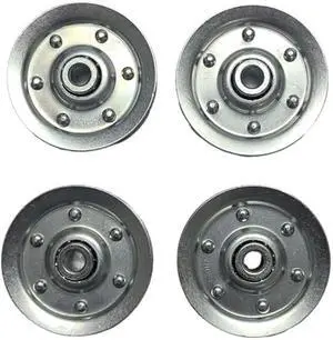 Garage Door 3 Sheave Pulleys (4 pack) - Extension Spring Pulley Wheel