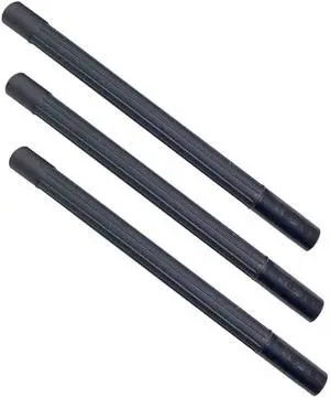 19-Inch Vacuum Extension Tube 3-Pack, Black Rigid Plastic, Fits 1 1/4 Vacuum Attachments, Durable Vacuum Wand, Perfect for Home and Shop Vac Attachments, Vacuum Attachments & Brushes by Wessel-Werk