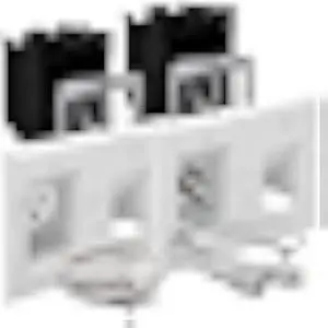 TOPGREENER in Wall Cable Management System,Recessed Outlet for Wall Mount TV, TV Cord Hider, TG115RPS, White