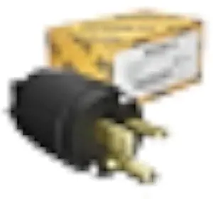 Journeyman-Pro 520PV 20 Amp 120-125 Volt, NEMA 5-20P, 2Pole 3Wire, Straight Blade, Male Plug Replacement Cord Connector Outlet, Commercial Grade PVC (BLACK 1-PACK)