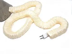 Cream CoverEase 9 Feet Lamp Cord Cover Tube