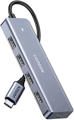 UGREEN USB C to USB A Hub with 4 USB 3.0 for Laptop, MacBook Pro/Air, Mac mini M4, iMac, iPad Pro, Chromebook, Dell XPS, Galaxy S23, and More, 0.5FT