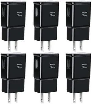 6-Pack Type C Charger Fast Charging Block, Android Phone Rapid USB Wall Charger Compatible with Samsung Galaxy S21/S20/S10/S10e/S10 Plus/S9/S9 Plus/S8/S8 Plus/S7/S6/Note 10/Note 9/Note 8,LG,HTC iPhone