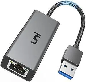 Uni USB 3.0 to Ethernet Adapter for Nintendo Switch, Gigabit RJ45 Network LAN Compatible With Chrome OS, Windows 8/7/XP/10, MacOS, Linux, and More