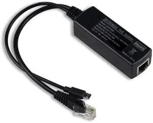 UCTRONICS PoE Splitter Gigabit 5V - Micro USB Power and Ethernet to Raspberry Pi 3B+, Work with Echo Dot, Most Micro USB Security Camera and Tablet - IEEE 802.3af Compliant