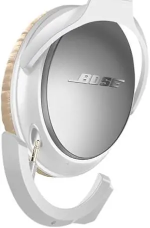 Upgraded aptX Wireless Bluetooth Adapter for Bose QuietComfort QC 25 with Mic/Volume Control, White