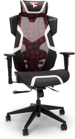 RESPAWN FLEXX FaZe Clan Mesh Gaming Chair With Lumbar Support, Ergonomic Gaming Chair with Recline/Tilt Tension Controls, Adjustable Arms, 300lb Max Weight, With Wheels for Computer/Desk/Office - FaZe