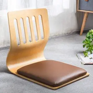 Game Chairs,Living Room Chair Japanese Legless Chair Bay Window Backrest Chair Lazy Chair Cushion,Floor Chair Lazy Sofa Game Meditation Floor Seating Floor Chairs with Back Support (Brown)