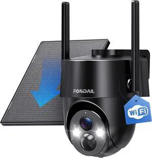 Solar Security Cameras Wireless Outdoor, 2K 360° View Solar Powered WiFi 3MP Security Camera for Home Security with Color Night Vision, PIR Detection, 2-Way Audio, Motion Alert, Easier to use