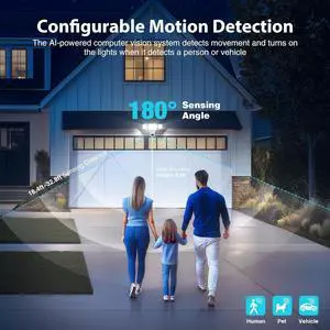 Onforu Floodlight Camera 360° View 2K HD Video Security Camera Outdoor, 5500LM Motion-Activated Smart Flood Lights Cam, AI Detection and Tracking, 24/7 Recording, Color Night Vision, Work with Alexa