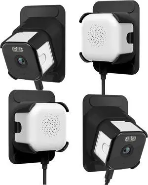 EVERSECU 2K Window Camera with Adhesive Mount, Starlight Color Night Vision, Motion Detection, 2-Way Audio, 2.4G/5G WiFi, Work with Alexa, Perfect for Front Door, Porch, Backyard Monitoring(4pack)