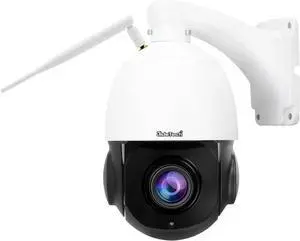 PTZ Camera Outdoor,5MP 20X Optical Zoom WiFi IP Camera with 360° Rotate and 1000ft View Distance/Human Detection & Auto Tracking/Two Way Audio/IP66 Waterproof/Night Vision