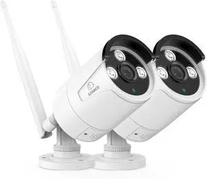 SANNCE 3MP Wireless CCTV Camera, Full-Color Outdoor Wireless Security Camera with 2-Way Audio, Dual-Band WiFi 2.4G/5.8G, 100ft Night Vision Surveillance Camera for N98WHG(8MP NVR)