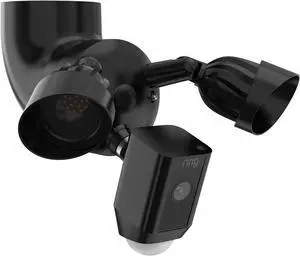 Outdoor Camera Eave Mount Bracket Compatible with R-ing Floodlight Cam Wired Pro/Plus, Blink Wired Floodlight and WYZE Floodlight v2,REOLINK Elite Floodlight WiFi Cameras (Black)