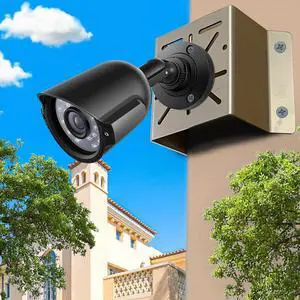 WiTi Universal Corner Mount for Security Camera, Stainless Steel Mounting Corner Bracket for Wall Mount Corner, Suitable for CCTV Cameras LED Wall/Stage Lights, Solar Panels (Small Size)