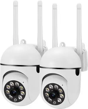 Security Camera Wired,2.4G/5G Indoor Outdoor Wireless Cameras for Home Security with Motion Sensor & Alarm,2-Way Audio, Colored Night Vision (2pack) Security Camera Wired,2.4G/5G Indoor Outdoor Wireless Cameras for Home Security with Motion Sensor & Alarm,2-Way Audio, Colored Night Vision (2pack)