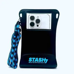 Waterproof Phone Pouch w/Long Lanyard | IPX8 Adventure Grade Cellphone Dry Bag Case, Fits iPhone 15 Pro Max,14 Pro Max, 13 Pro Max, XS, XR, Galaxy S21, for Snorkeling, Kayaking, Cruise Black