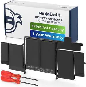 NinjaBatt Battery A1502 A1582 for Apple MacBook Pro Retina 13 A1493 [Early 2015 - Mid 2015, Mid 2014, Early 2013 - Late 2013] - Long Lasting [72Wh/11.42V]